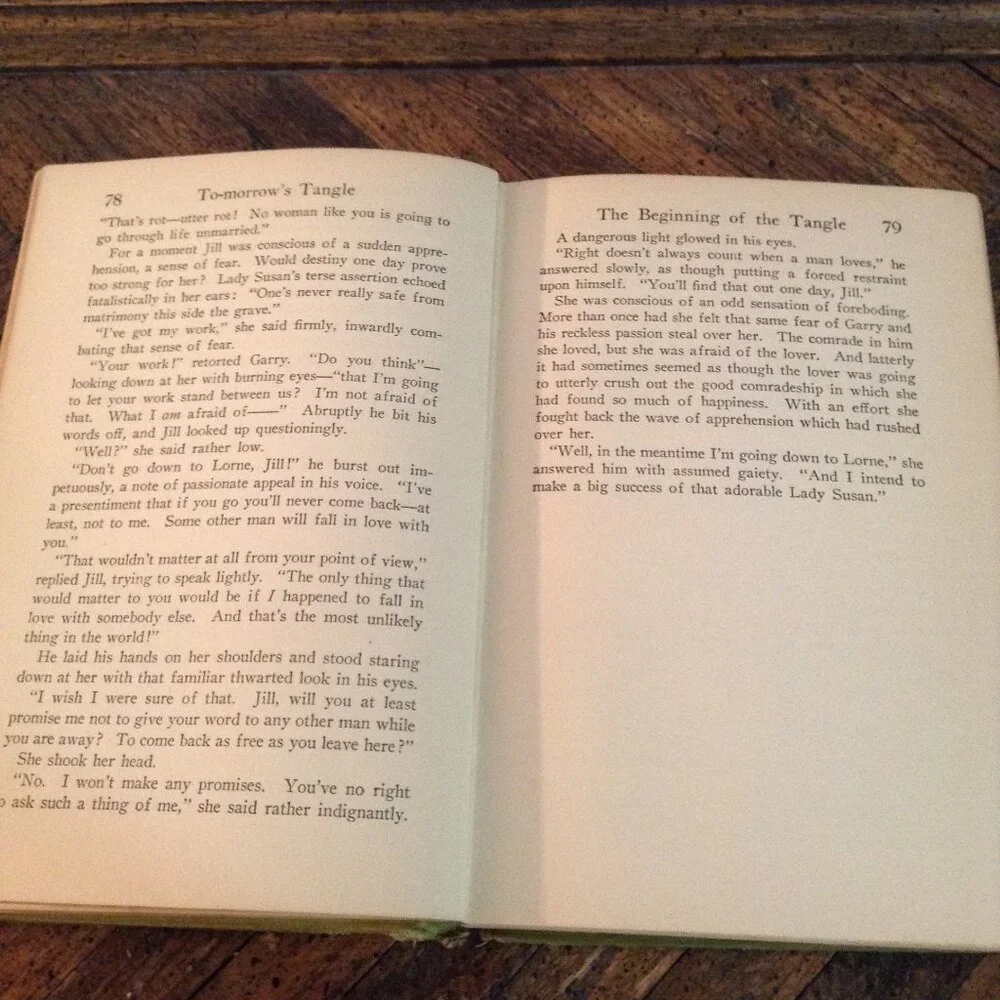 To-Morrow's Tangle (1926) by Margaret Pedler, 1920s Romance Novel - Picture 5 of 5